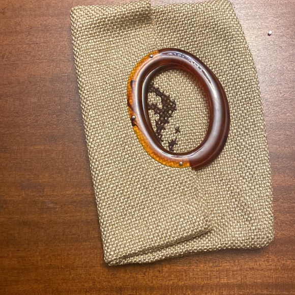 Burlap woven clutch - Picture 3 of 4